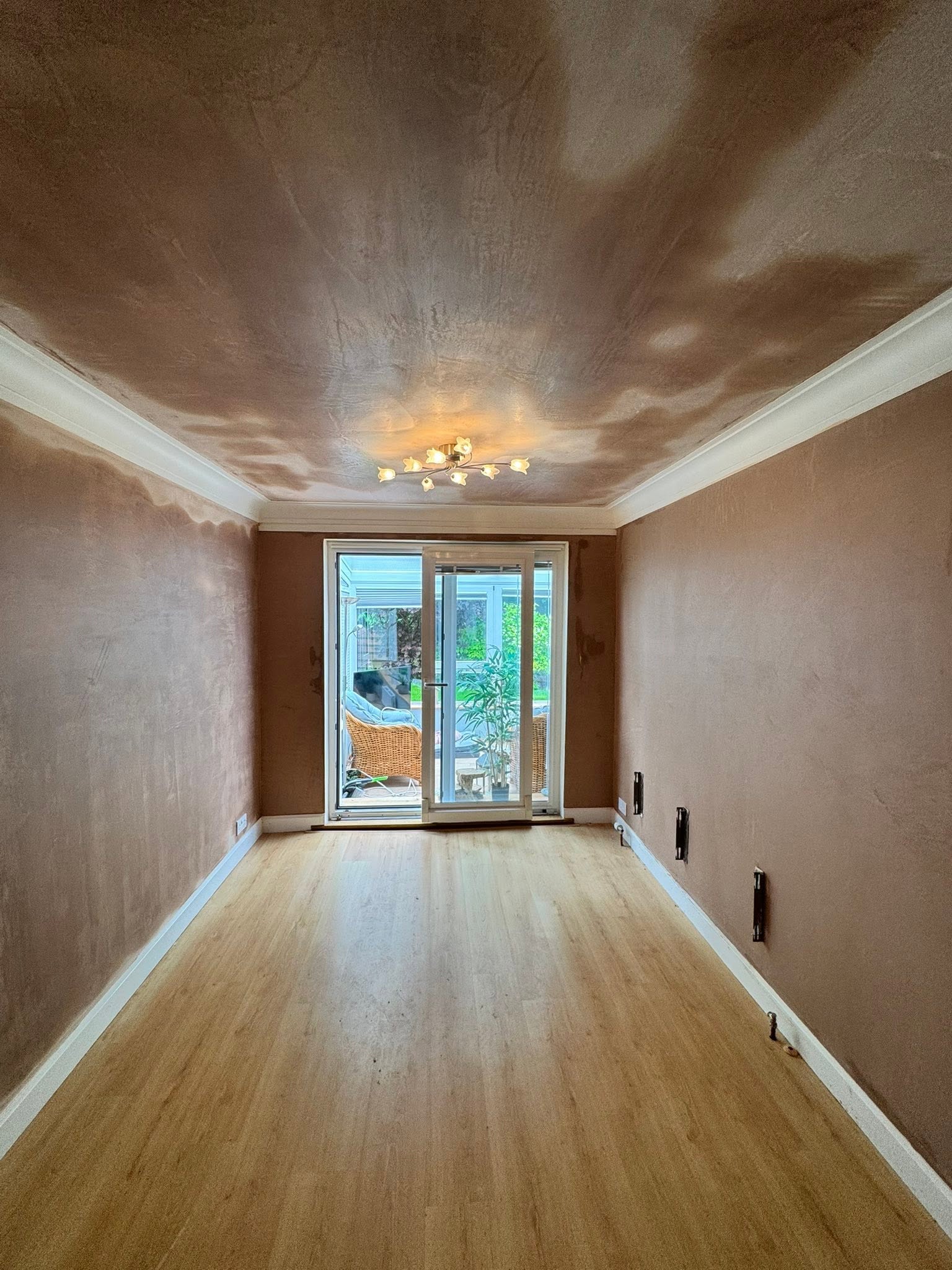 Completed plastering job by Mackays Plastering