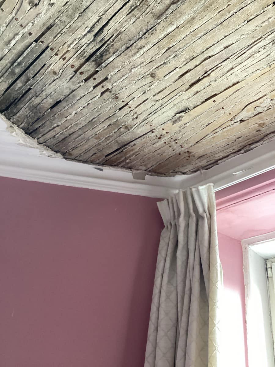 Kitchen walls before skimming